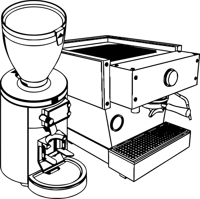 Coffee equipment illustration