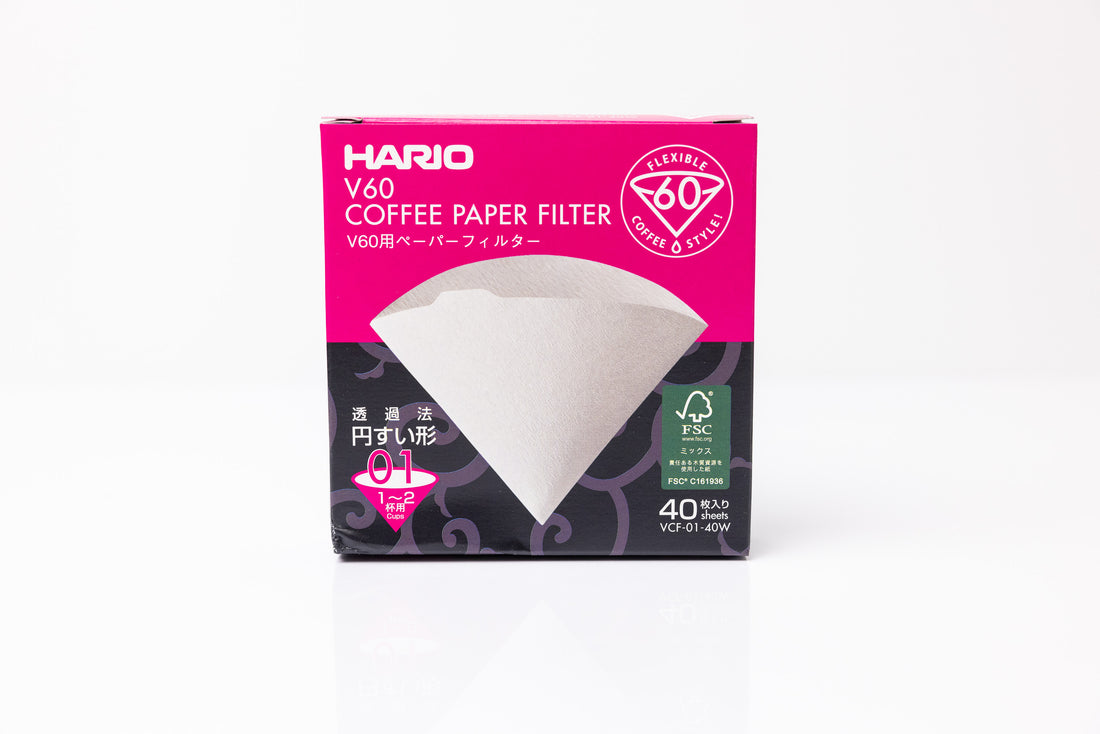 V60 Paper Filter, 01 White 40ct Box